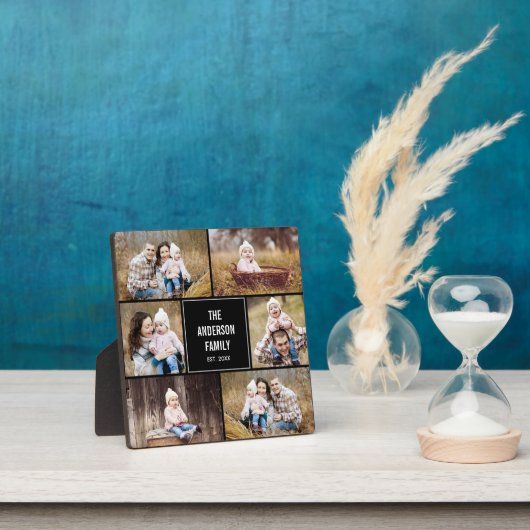 イーゼルモダン付きパーソナライズされたコレージプラーク フォトプラーク (インサイチュ)