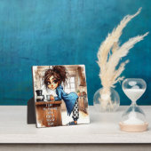 イーゼル予測できな付きプラークのコーヒーレディーサイド フォトプラーク (インサイチュ)