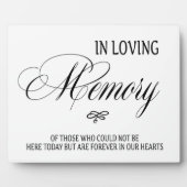 イーゼル付きの卓上板飾り フォトプラーク (正面)