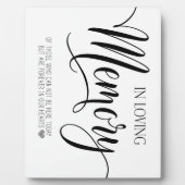 イーゼル付きの卓上板飾り フォトプラーク (正面)