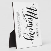 イーゼル付きの卓上板飾り フォトプラーク (側面)