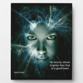 イーゼル付きの良いハート卓上のプラーク フォトプラーク (正面)