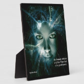 イーゼル付きの良いハート卓上のプラーク フォトプラーク (側面)