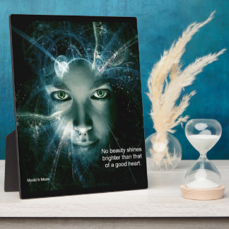 イーゼル付きの良いハート卓上のプラーク フォトプラーク