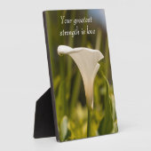 イーゼル付きの食卓の飾りの英単語 フォトプラーク (側面)