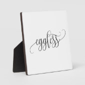 イーゼル付きエッグレスサイン卓上プラーク フォトプラーク (正面)