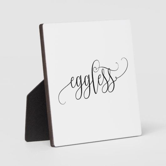 イーゼル付きエッグレスサイン卓上プラーク フォトプラーク (正面)