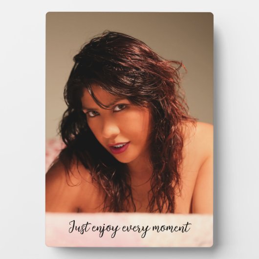 イーゼル付き卓上プラーク楽しむ – 毎時… フォトプラーク (正面)