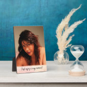 イーゼル付き卓上プラーク楽しむ – 毎時… フォトプラーク (側面)