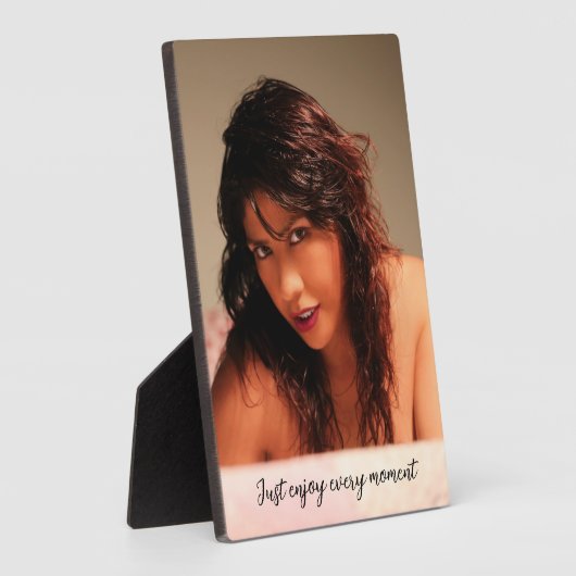 イーゼル付き卓上プラーク楽しむ – 毎時… フォトプラーク (側面)