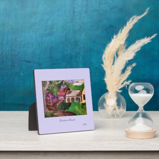 イーゼル付き卓上プラーク：ファームハウスVT. フォトプラーク (インサイチュ)