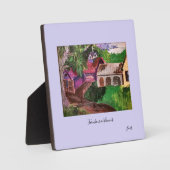 イーゼル付き卓上プラーク：ファームハウスVT. フォトプラーク (正面)