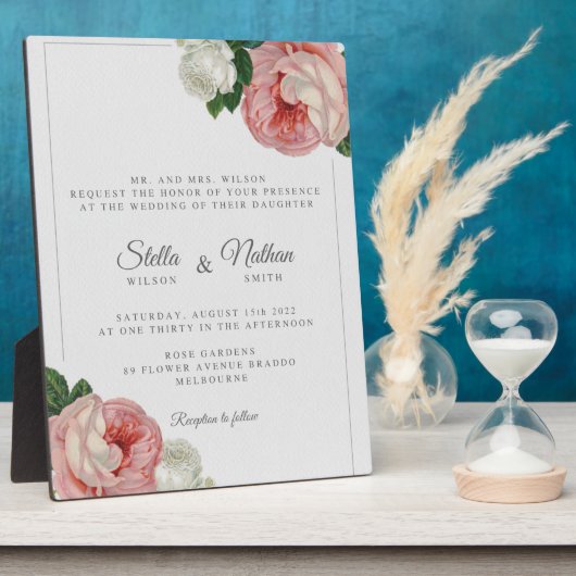 イーゼル付き卓上プラーク フォトプラーク (側面)