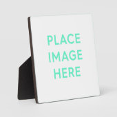 イーゼル付き卓上プラーク – 5.25 x 5.25 フォトプラーク (正面)