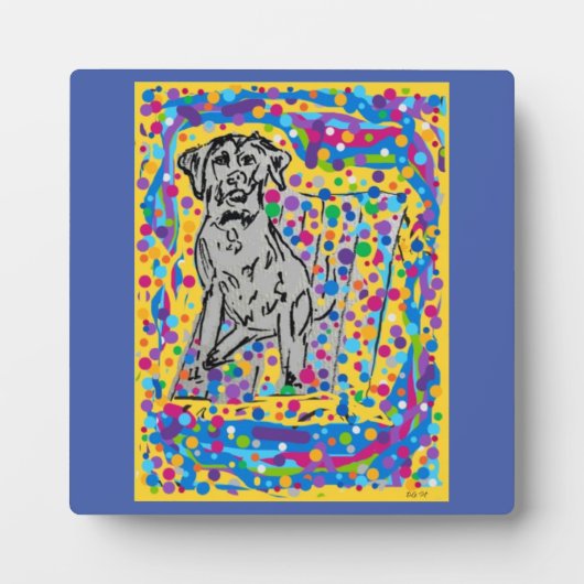 イーゼル付き卓上板 フォトプラーク (正面)