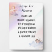イーゼル付き天国卓上プラーク用レシピ フォトプラーク (正面)