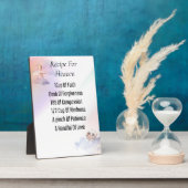 イーゼル付き天国卓上プラーク用レシピ フォトプラーク (側面)