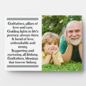 イーゼル付き神カスタム父と神の子の額 フォトプラーク (正面)