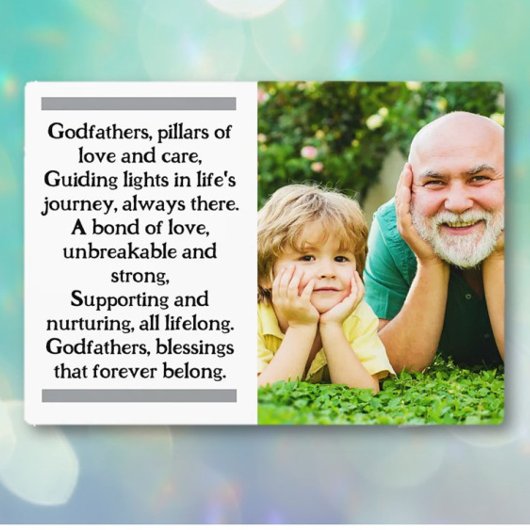 イーゼル付き神カスタム父と神の子の額 フォトプラーク