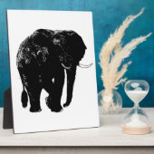 イーゼル付き象の卓上プラーク フォトプラーク (側面)