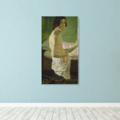 イーゼル前の自画像， c.1828 キャンバスプリント (インサイチュ (ウッドフロア))