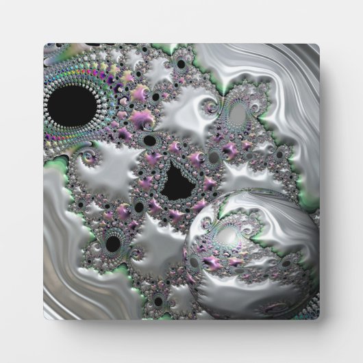 イーゼル大切付き球形の宝石 フォトプラーク (正面)