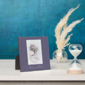 イーゼル牡丹とハートのプラーク フォトプラーク (インサイチュ)