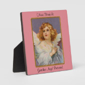 イーゼル祈付き天使の卓上板 フォトプラーク (正面)