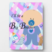 イーゼル・ビッグブラザー付き卓上プラーク5月 フォトプラーク (正面)