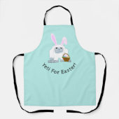イーティのためにイーティかわいいイースターのイーティ エプロン (正面)