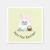 イーティのためにイーティかわいいイースターのイーティ スタンダードカクテルナプキン (正面)