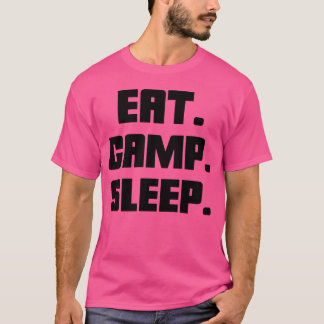 イートキャンプスリープキャンピング少年 Tシャツ