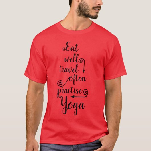 イートラベル ヨガ 80年代の少年 Tシャツ (正面)
