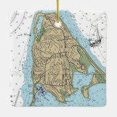 イートンズネックNY航海のクリスマス セラミックオーナメント (裏面)