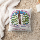 イートンマウンテンスコホイガンメインのロゴ クッション (ブランケット)