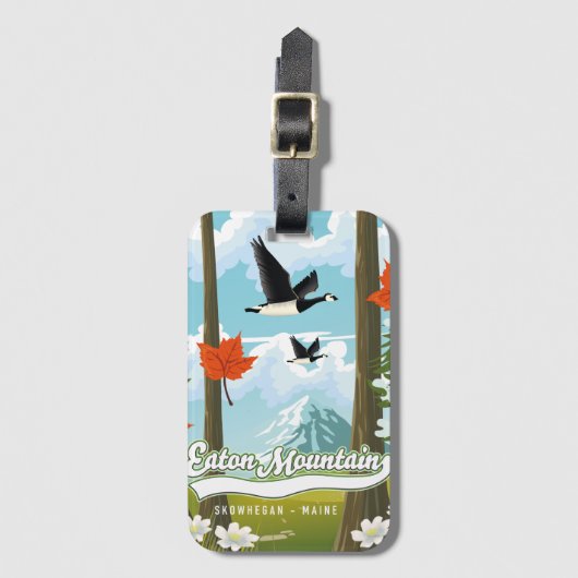 イートンマウンテンスコホイガンメイン買い物袋 ラゲッジタグ (正面縦)