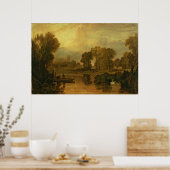 イートン・カレッジは川から、またはテムズ川から ポスター (キッチン)