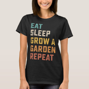 イート スリープ ガーデニング リピート 笑える ゲーム 4 Tシャツ