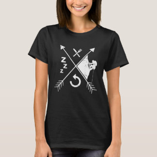 イート スリープ クライマー スポーツクライミング ボルダリング 1 Tシャツ