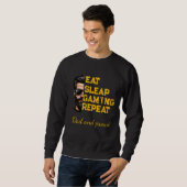 イート スリープ ゲーミング リピート クールゲーマー アート Tシャツ (正面フル)