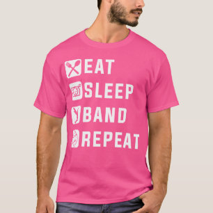イート スリープ バンド リピート - マーチングバンドとジャズバンド Tシャツ