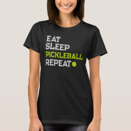 イート スリープ ピックルボール リピート 面白い Tシャツ