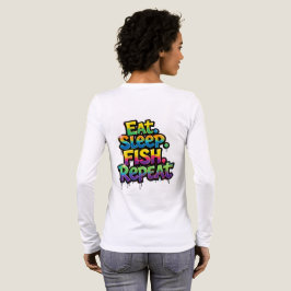 イート スリープ フィッシュ リピート 虹 グラフィティ トライブレンドTシャツ