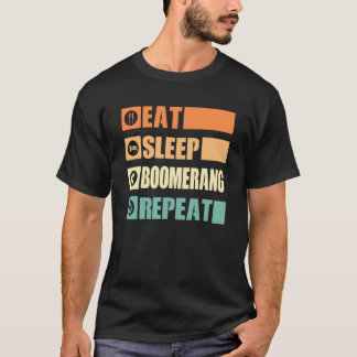 イート スリープ ブーメラン リピート ブーメラングスローワー ブーメ Tシャツ