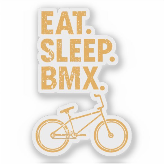 イート スリープ BMX シール (正面)