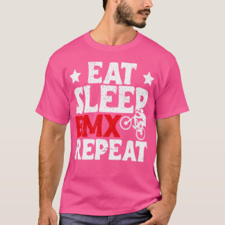 イート スリープ BMX リピート BMX Tシャツ