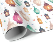 イードとラマダンのイスラム教をテーマにしたラッピング紙 ラッピングペーパー (ロールコーナー)