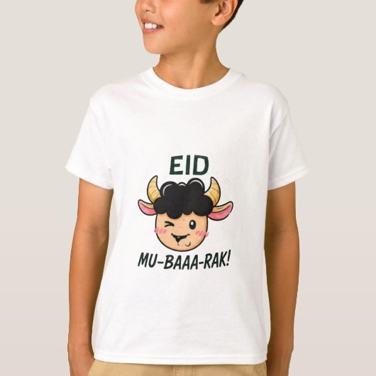 イードのヤギのキャラクタープリント Tシャツ (正面)