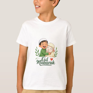 イードのヤギのキャラクタープリント Tシャツ