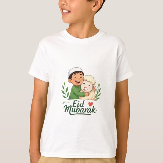 イードのヤギのキャラクタープリント Tシャツ (正面)
